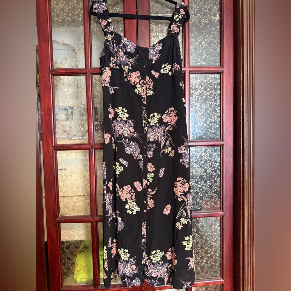 Free People Floral Midi Dress